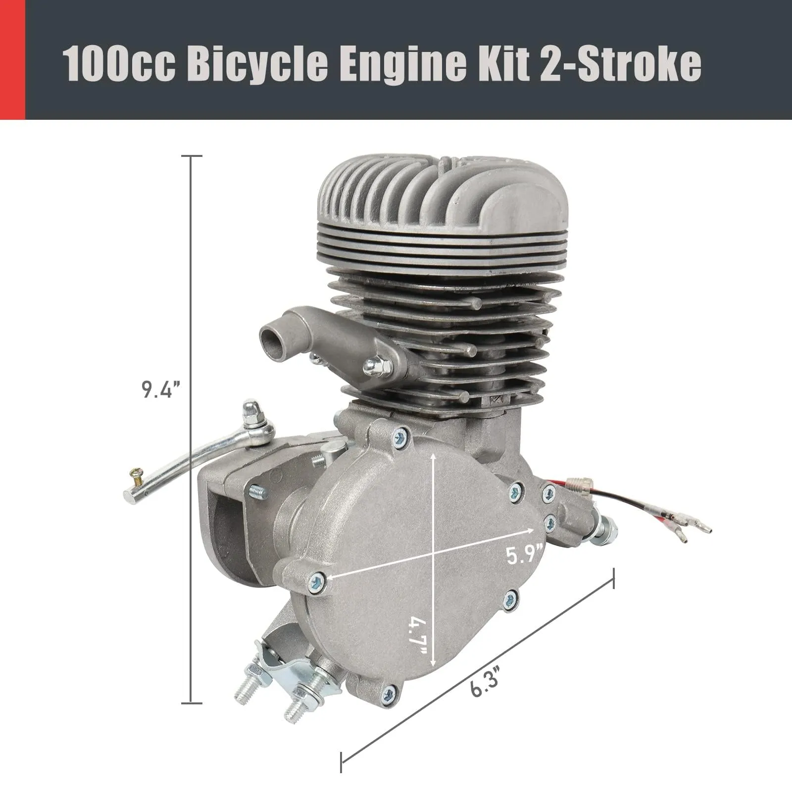 thumbnail image 2 of JORI 49mm Reed Valve & 10mm Piston Kit For 100cc 2-Stroke Gas Motor Bike Engine BT100 2 of 5