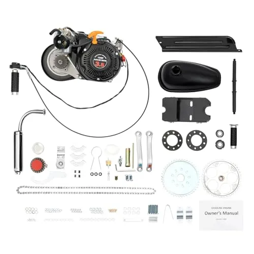 100cc Bicycle Engine Kit for 26' to 28' Bikes, Gas Motor 36 Teeth, 2-Stroke High Speed Performance