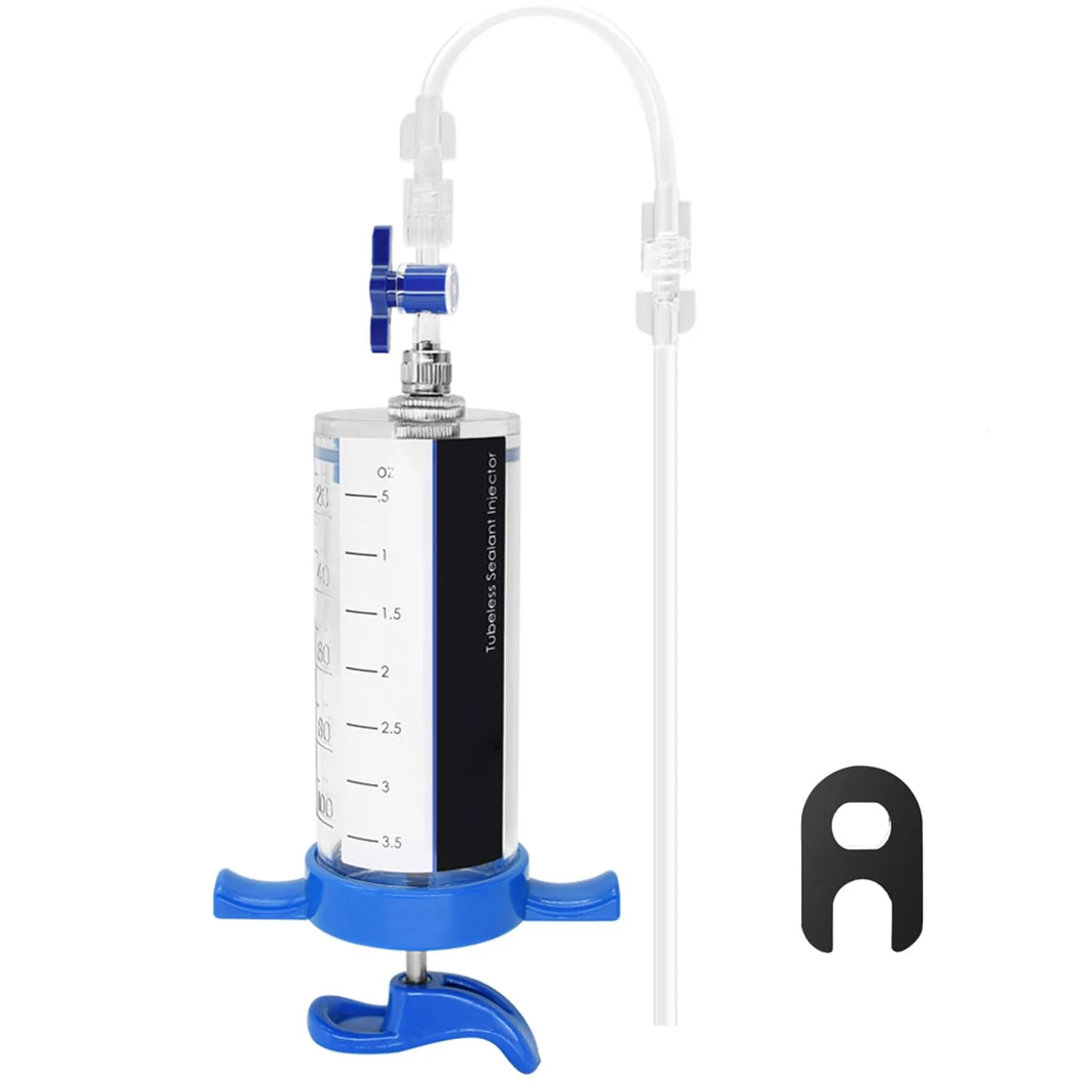 100ML Bicycle Tubeless Sealant Injector for Stans No Tube, Compatible with Presta & Schrader