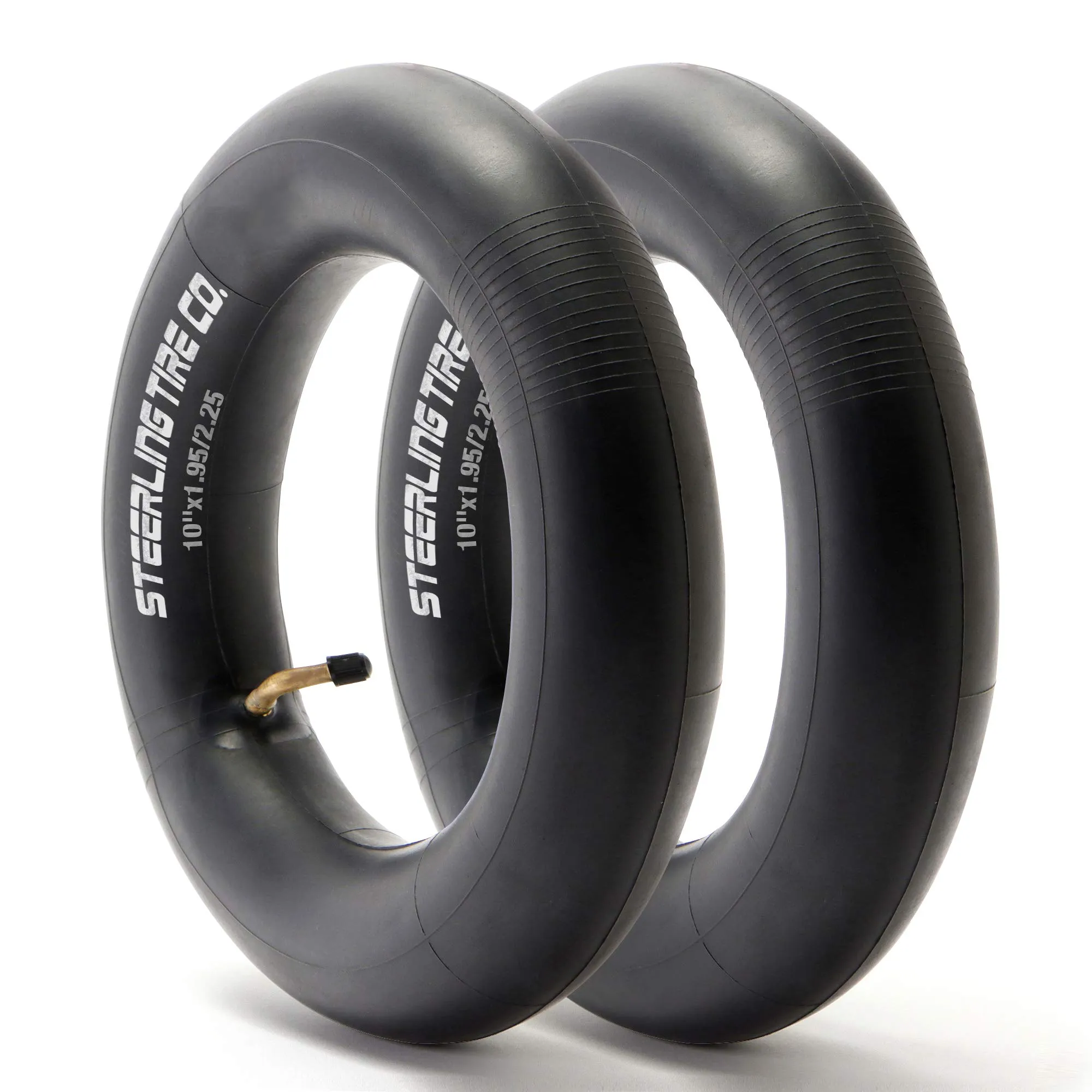 10x2 Heavy Duty Thorn Resistant 10' Inner Tire Tubes - 2-Pack for Bike, Trike, & More by Steerling Tire Co.