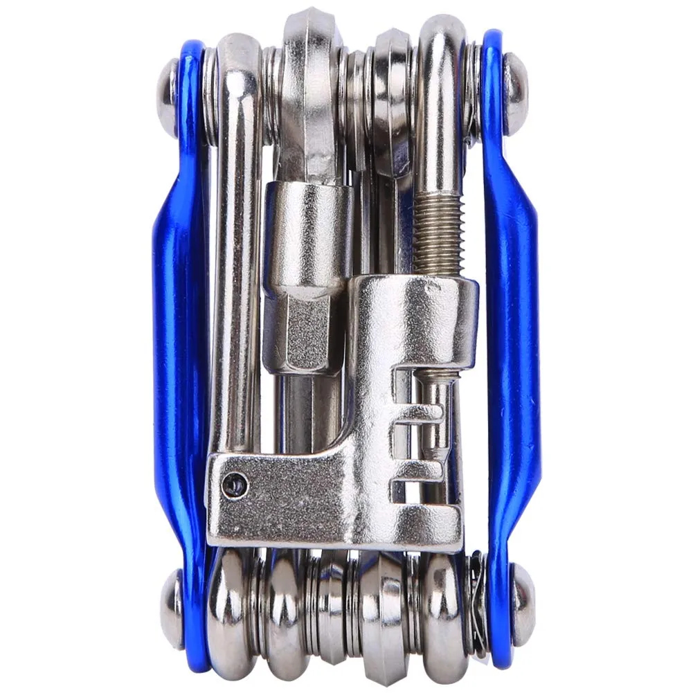 11-in-1 Multifunctional Bike Repair Tool Set for Mountain Biking - Compact, Sturdy, Easy to Use