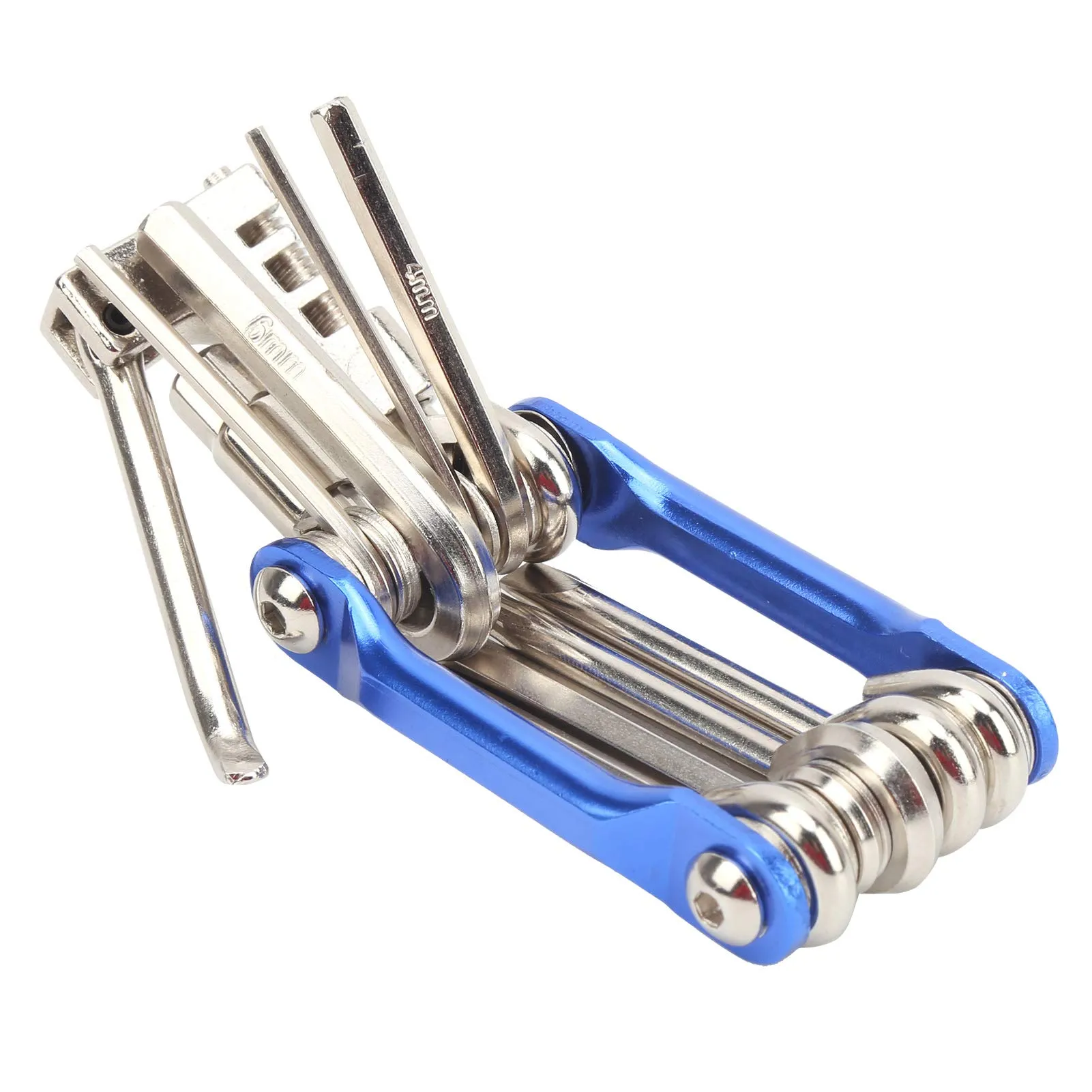 11 in 1 Bicycle Tool Kit - Multi Repair Tool with Chain Breaker, Screwdrivers, Wrench Set - Compact