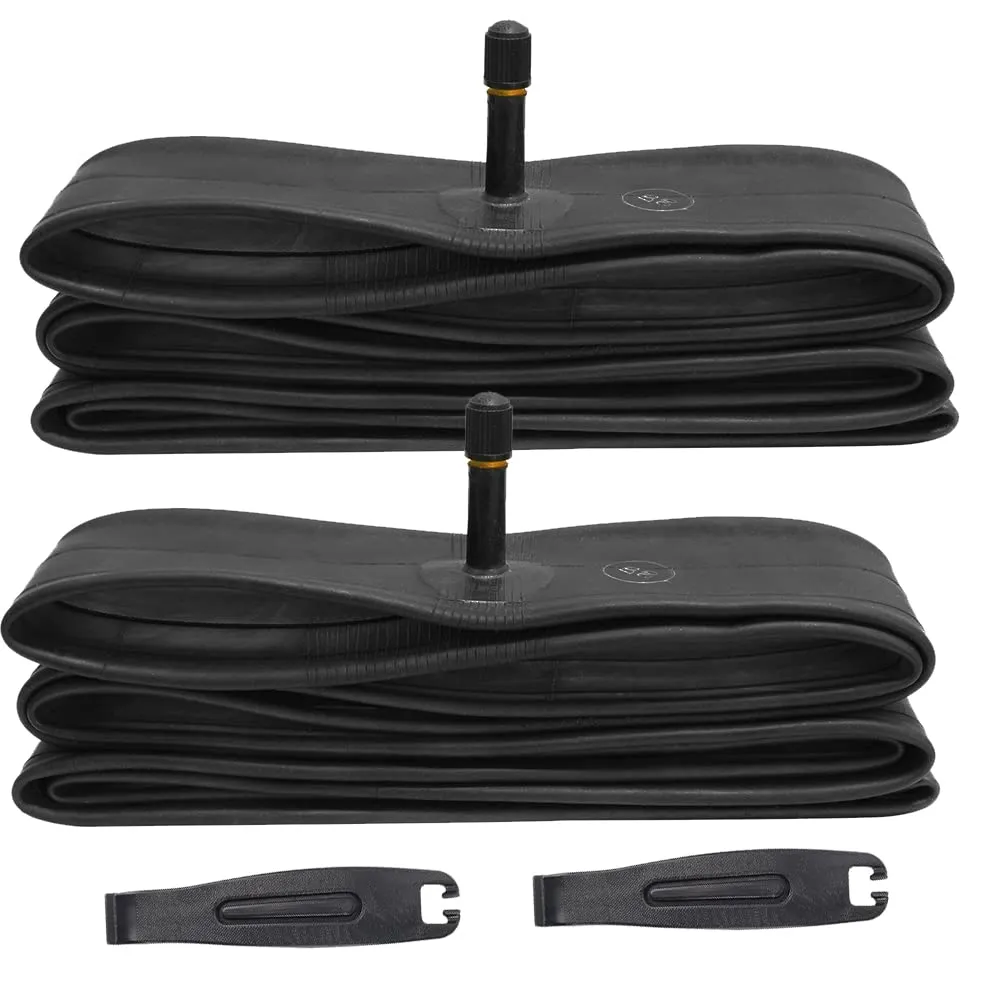 12 Inch Bike Inner Tube with Schrader Valve - 2.125 Inch Width - Durable Butyl Rubber - 2 Pack