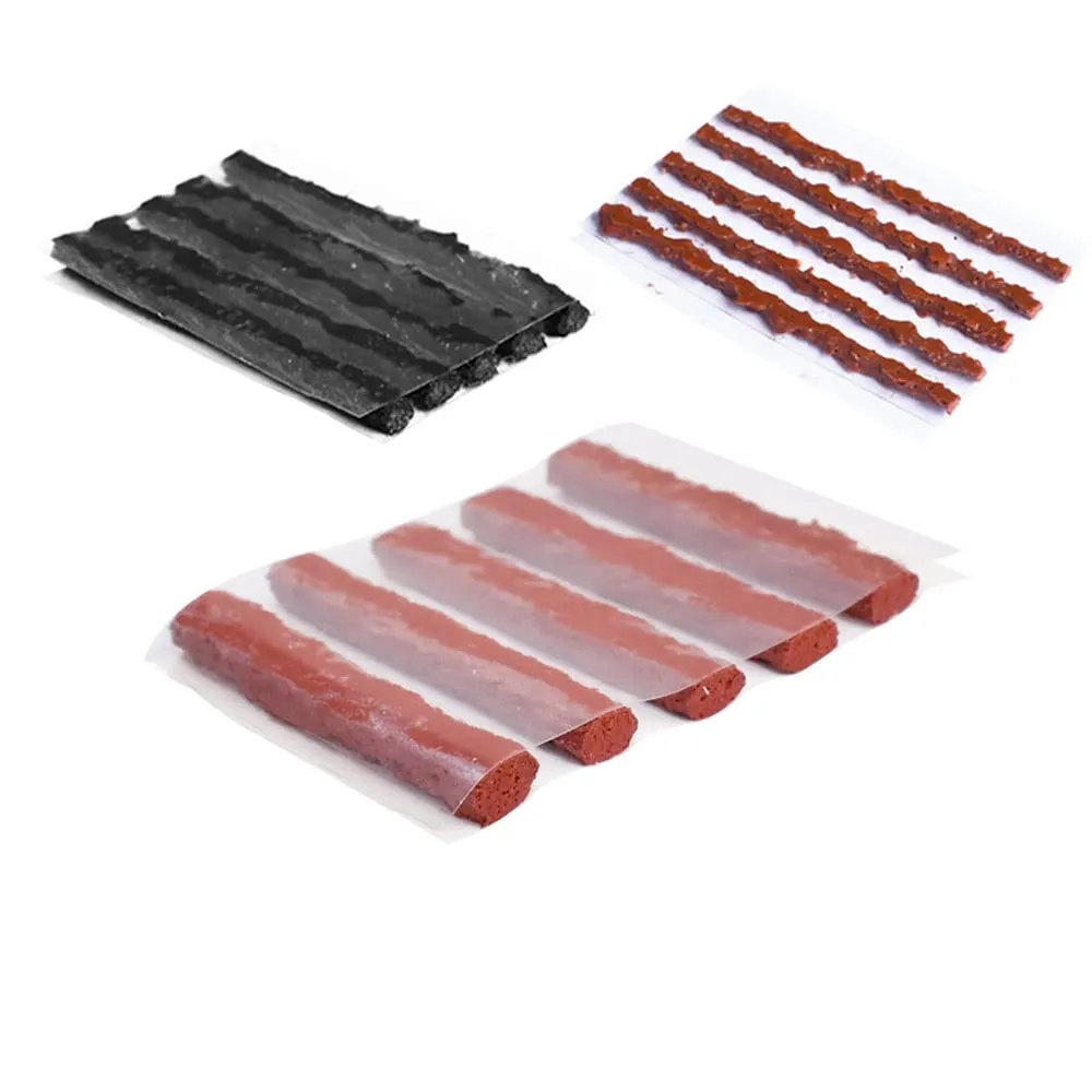 15 pcs Bike Tubeless Tire Repair Kit - 1.5 mm, 3.5 mm, 6 mm Strips for Emergency Puncture Repair