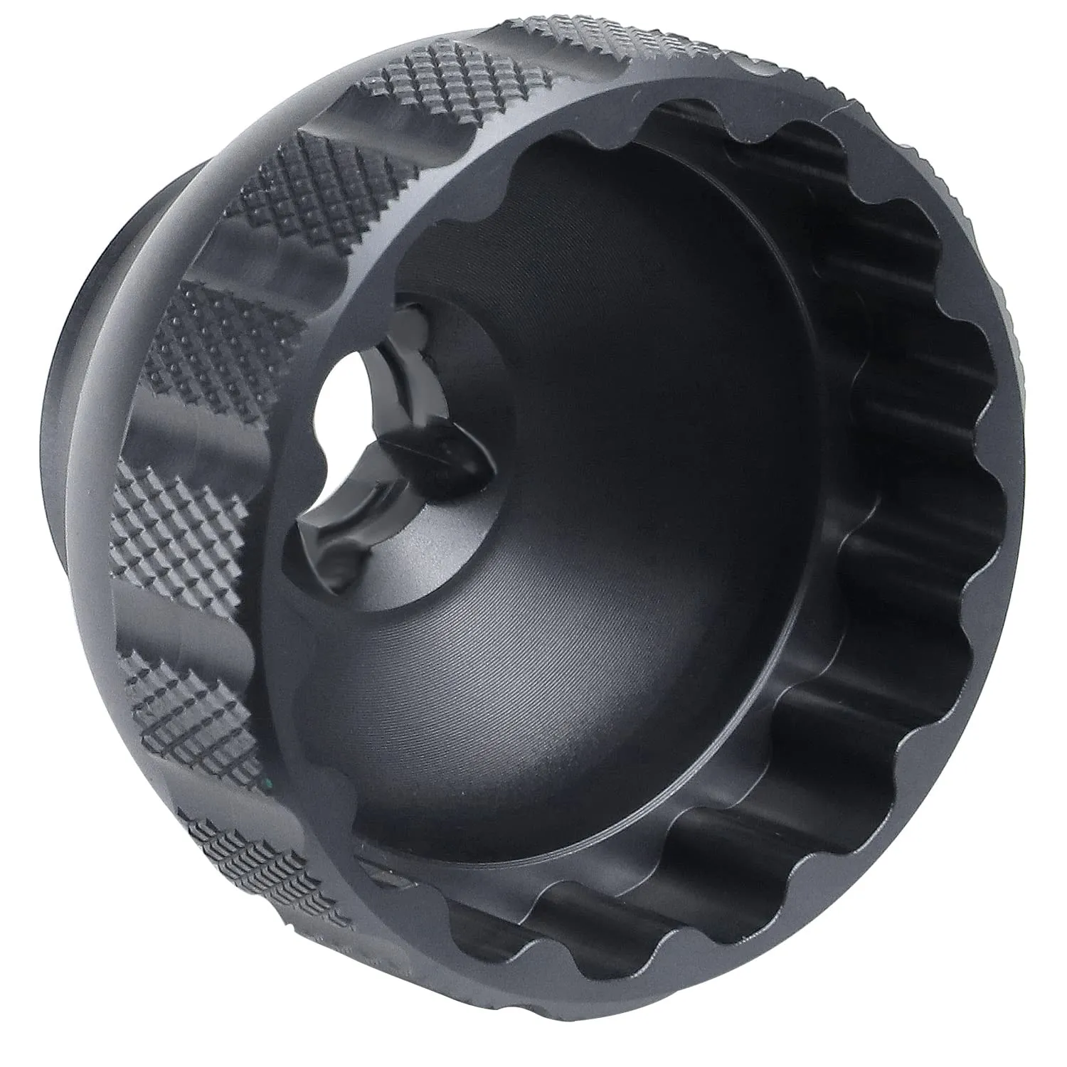 16-Notch Bottom Bracket Tool for Shimano MT-800 & BBR60, 41MM, CNC Machined Aluminum, Black