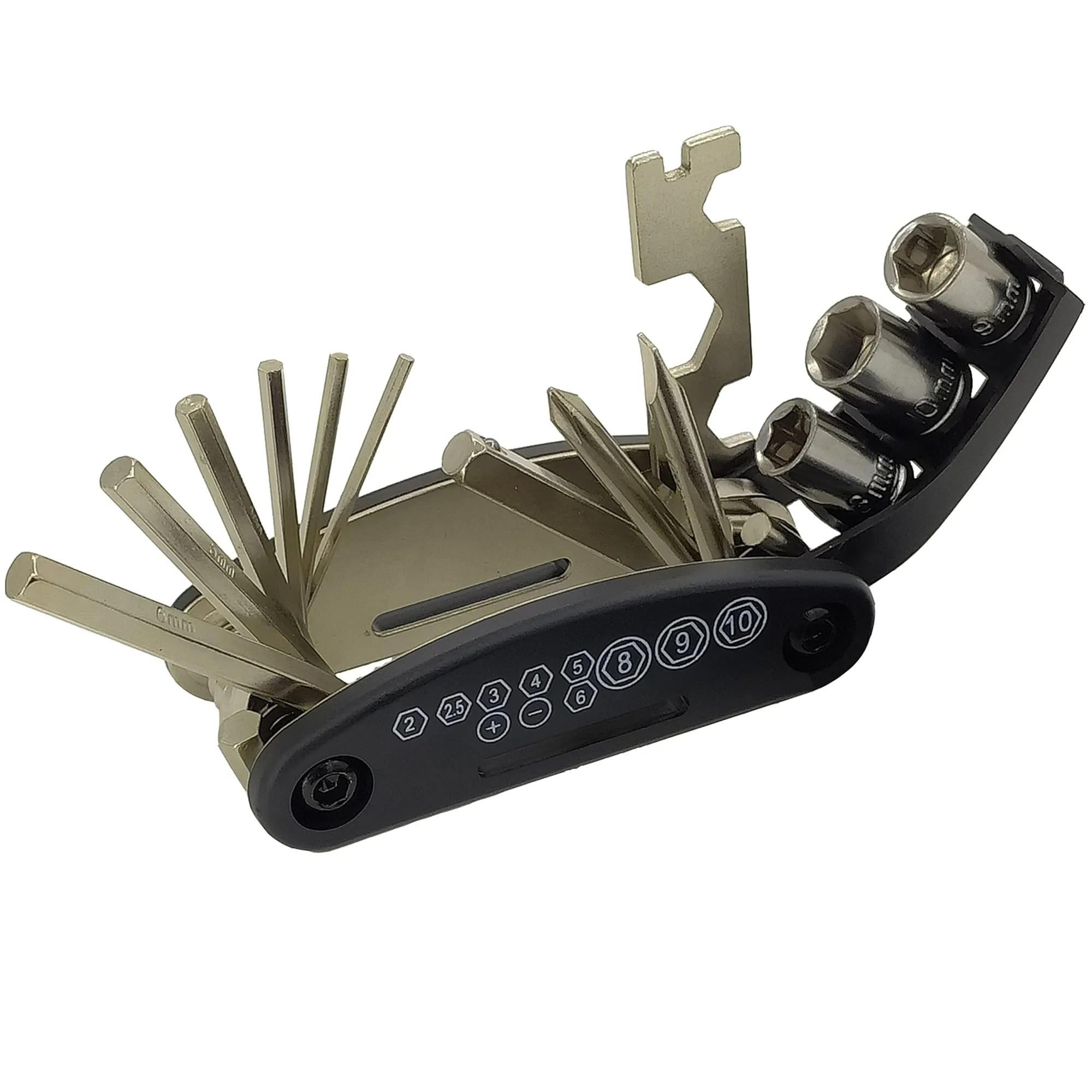 16 in 1 Multi-Function Bicycle Repair Tool Kit with Tire Pry Bars - Portable & Lightweight