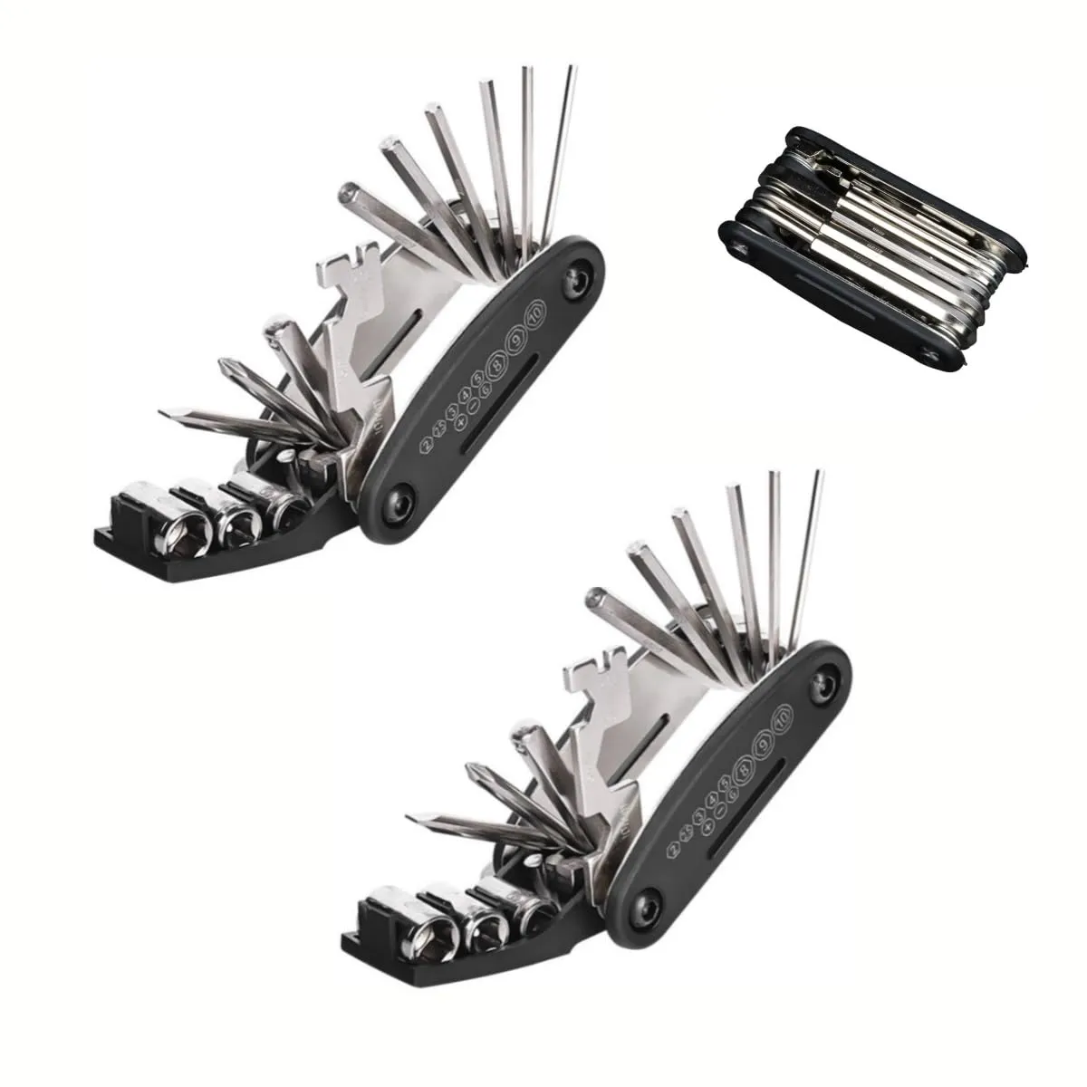 16 in 1 Multi-Function Bike Repair Tool Kit - Compact, Durable, Perfect for Mountain & Road Bikes