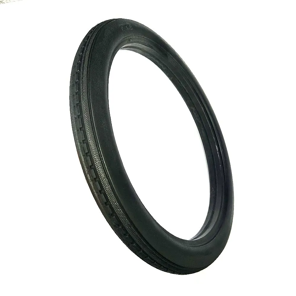 16 Inch BMX Solid Tires - 16x1.75 Rubber Black Cycling Tyre with Shockproof and Wear-Resistant Features