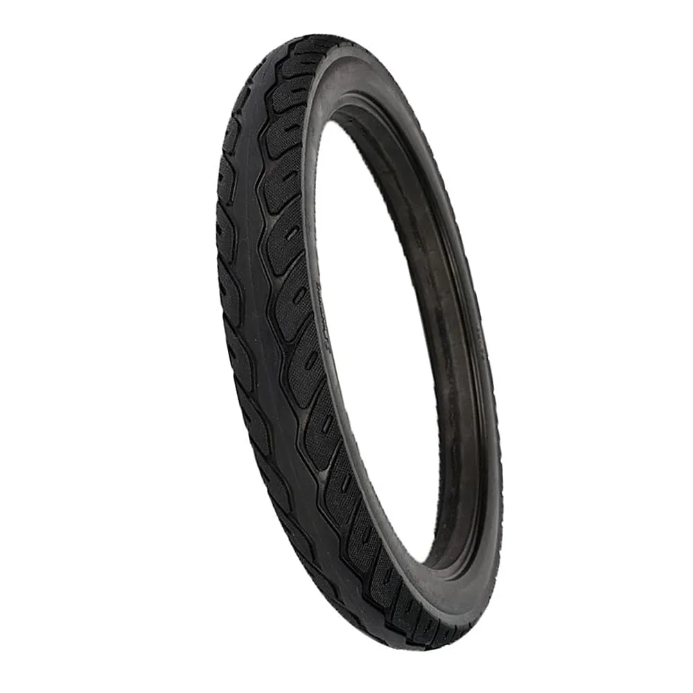 16 Inch Solid E-bike Tires - Wear-resistant Tube-free Rubber Black 16X1.75 for Electric Cars