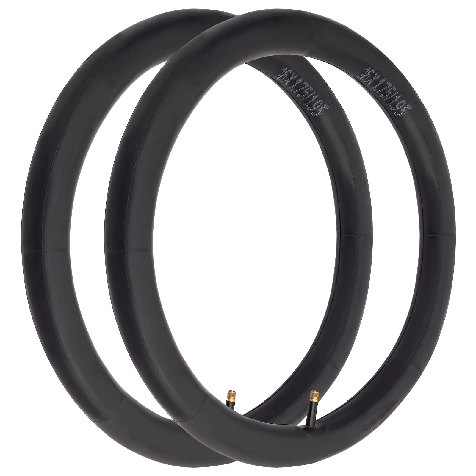 16'x1.75/2.15 Inner Tube 2 Pack for Kids' Bikes with TR4 Straight Valve Stem - Durable & Reliable