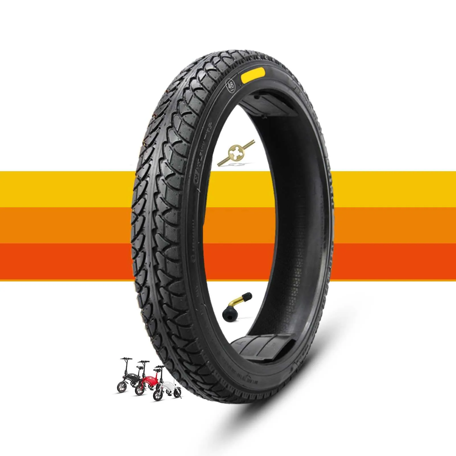 16x2.125 Electric Bike Tires - Puncture Proof Heavy Duty Design for E-Bikes and Scooters