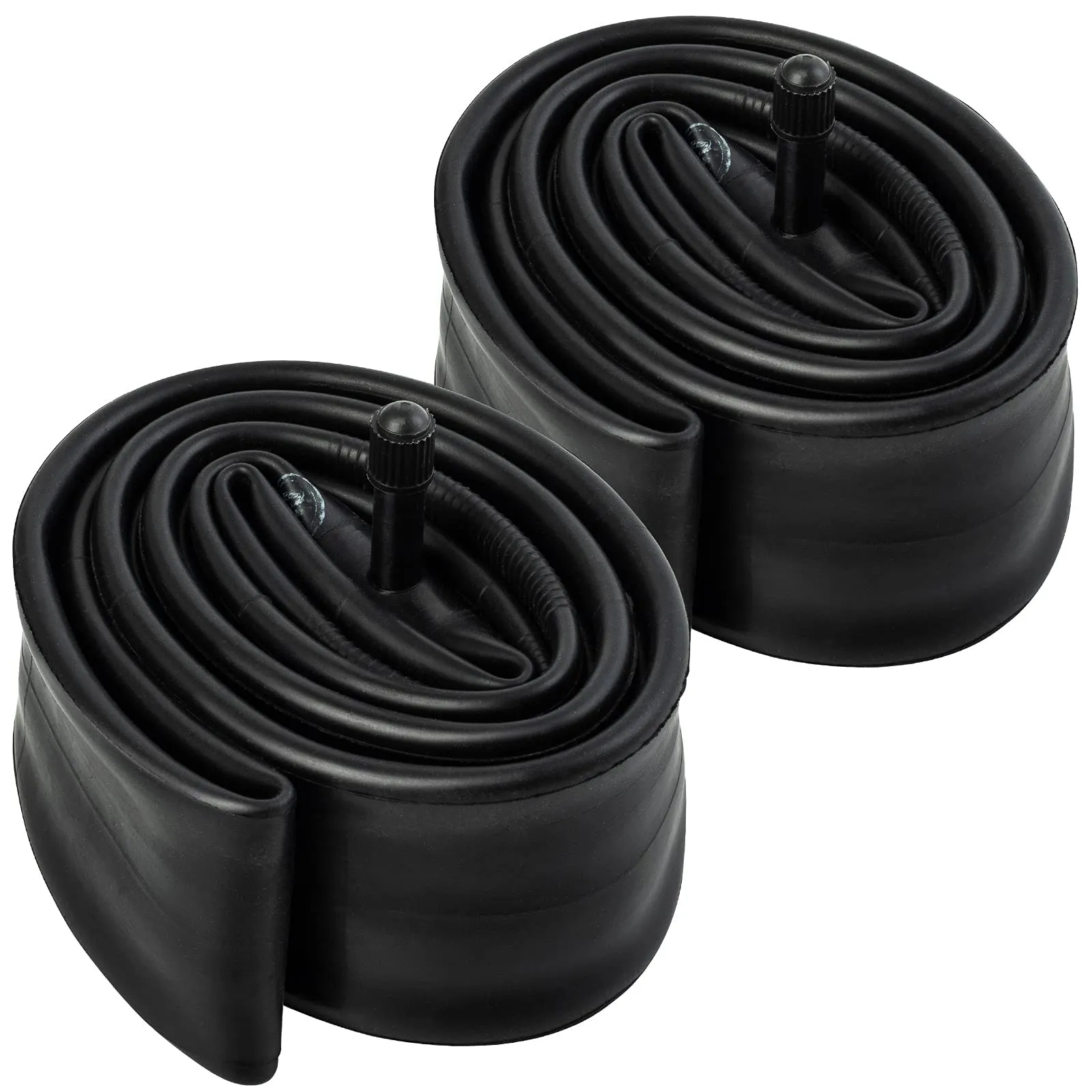 18' Bike Tubes 2 Pcs Compatible with 2.125/2.25/2.35/2.4 Tires, Premium Butyl Rubber, Schrader Valve