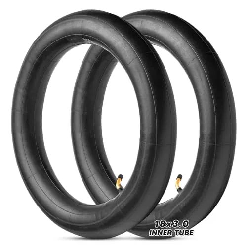 18x3.0 Inner Tube with Bent Valve for Ebike - Thickened Design, Durable & Wear-Resistant