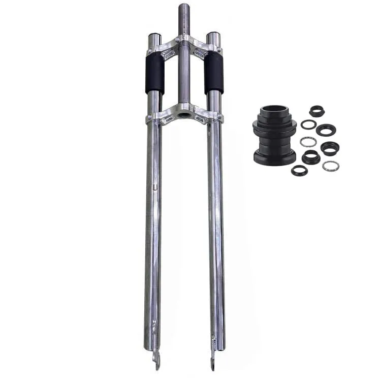 1 in Threaded 26 Inch Bicycle Fork for 26' x 3.5' Fat Tire Bikes with Disc Brake Bracket