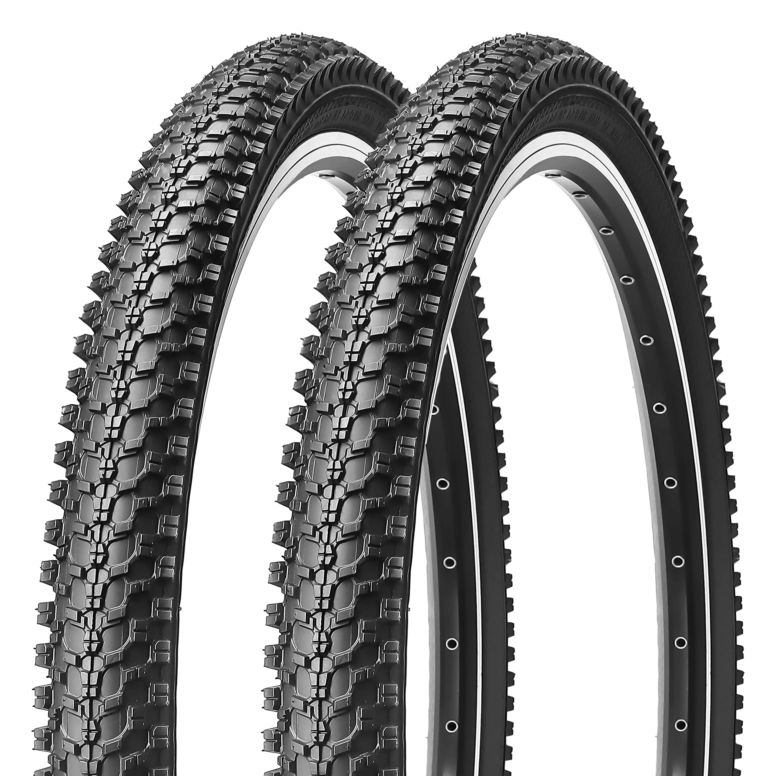 2-Pack MOHEGIA Mountain Bike Tires 24x1.95 Inch, Puncture-Proof, Excellent Traction & Control