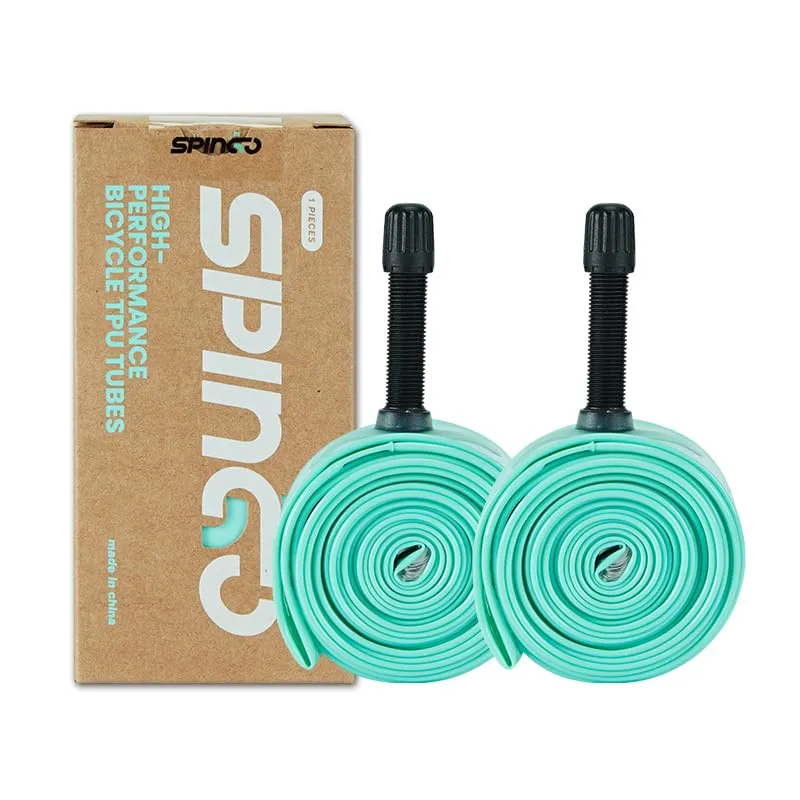 2-Pack SPINGO 48mm Schrader Valve TPU Inner Tubes for MTB 26/27.5/29 - Lightweight & Durable