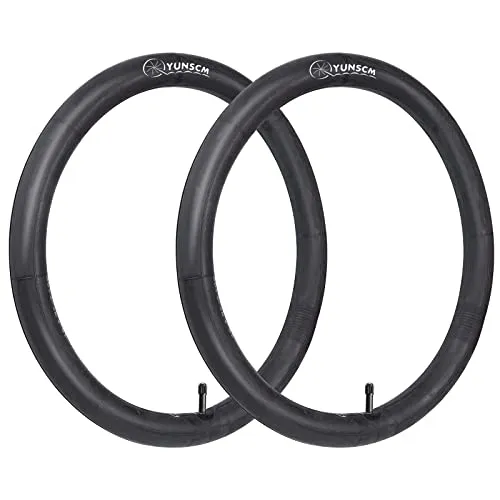 2-PCS 18' Heavy Duty Butyl Rubber Bike Tubes AV32MM for 18X1.75/2.25 Schrader Valve - Premium Quality