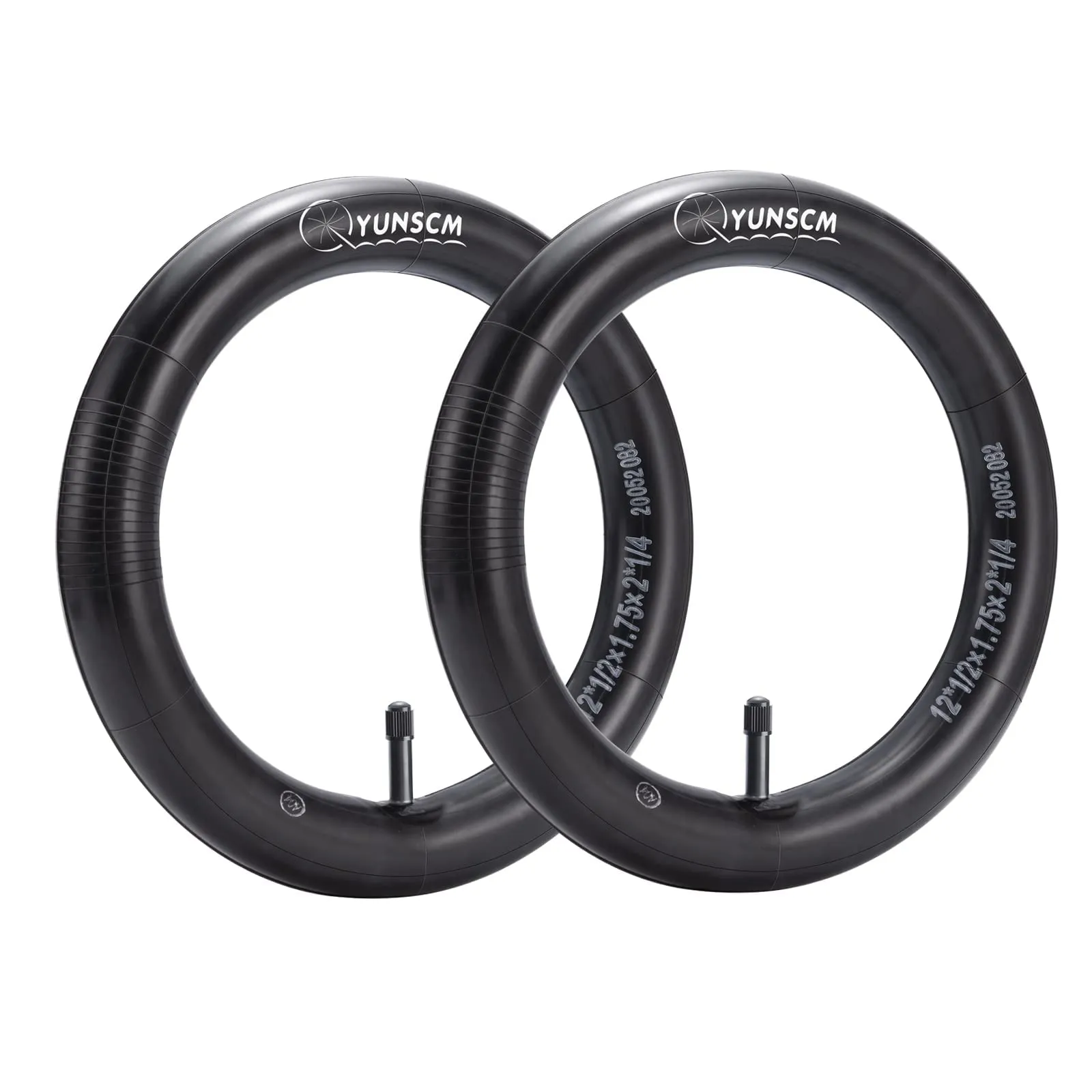 2-Pcs Heavy Duty 12'/12.5' Bike Tubes - Compatible with 12x1.75-2.25 & 12.5x1.75-2.25 Tires