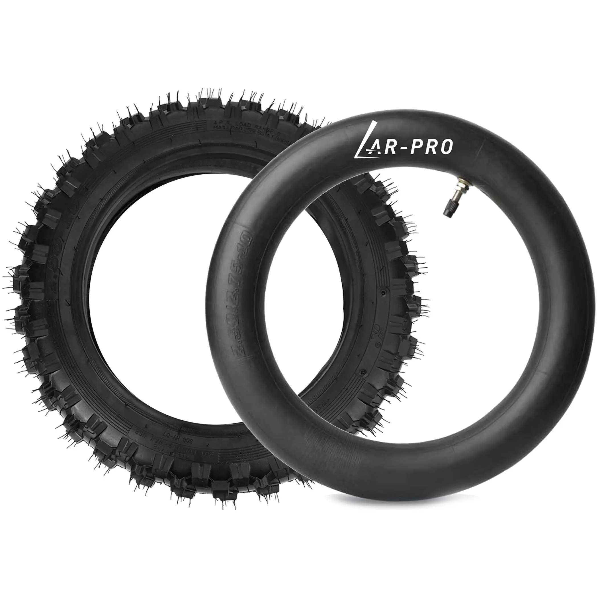2.5-10' Off-Road Tire & Inner Tube Set for Honda CRF50/XR50, Suzuki DRZ70/JR50, Yamaha PW50