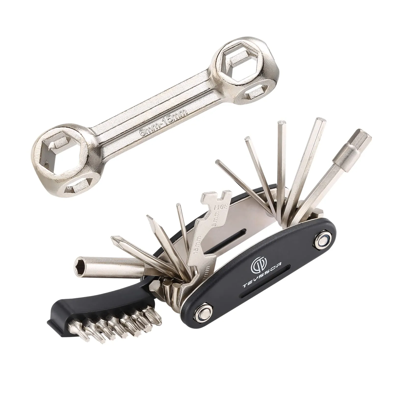 20-in-1 Bicycle Multitool Kit with Bone Wrench for Road and Mountain Bikes, Portable and Durable