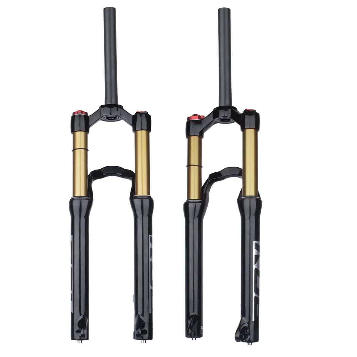 20-Inch Mountain Bike Air Suspension Fork - 80mm Travel, Quick Release, Disc Brake, Black