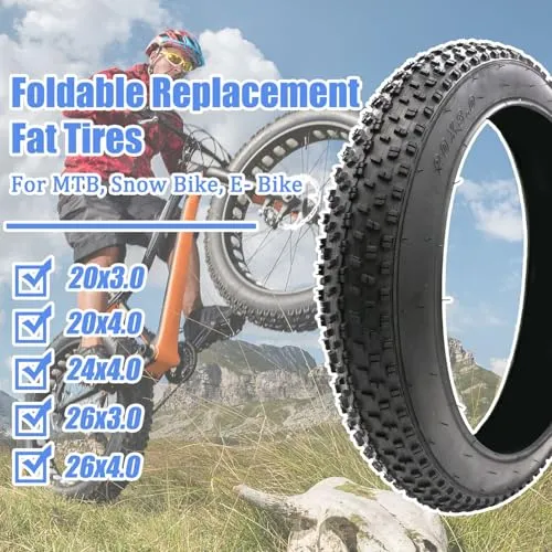All-Terrain Replacement Tires 20x3.0/4.0, 24x4.0, 26x3.0/4.0