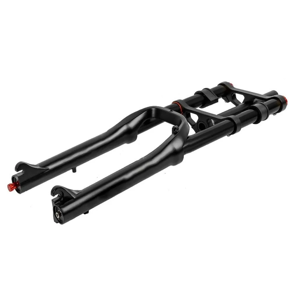 20 Inch Fat Bike Air Suspension Fork, 110mm Travel, Double Shoulder, Disc Brake, 4.0' Tires