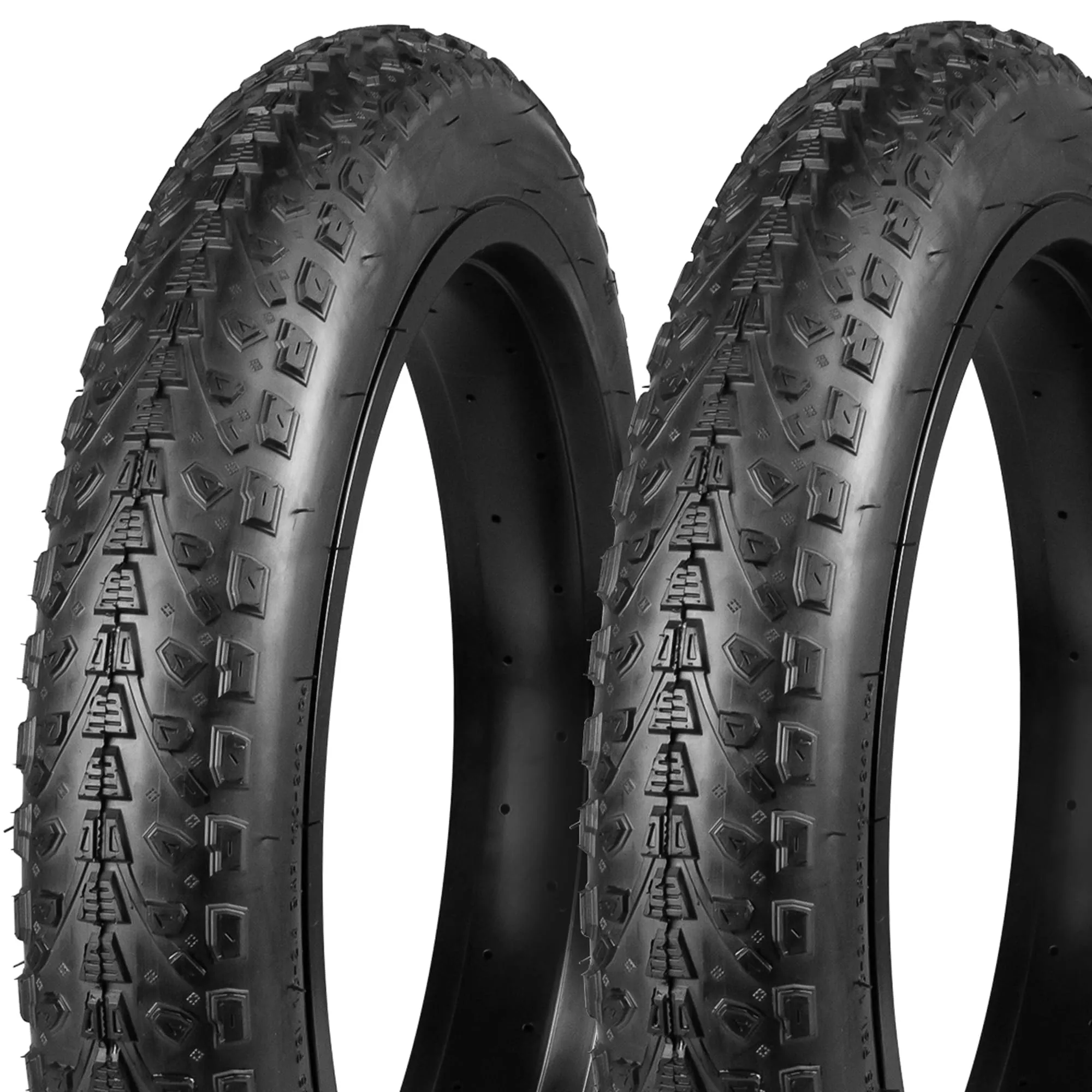 20 Inch Fat Tire Bike Tires - WEEROCK 20x3.0 Folding Bead E-Bike Tires, 2 Pack for Mountain & Snow