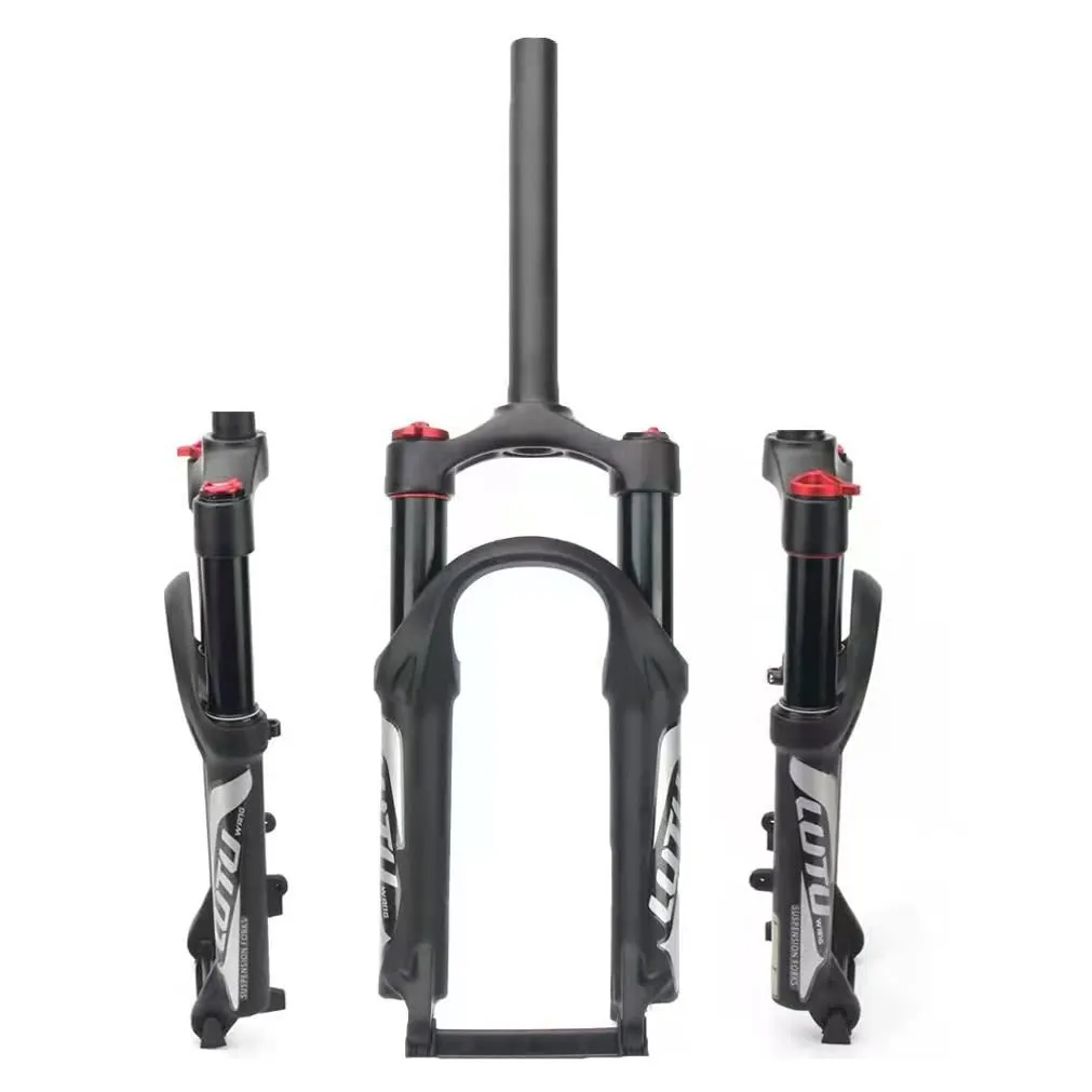 20 Inch Mountain Bike Suspension Forks - Air Fork 1-1/8' Straight Disc Brake, 80mm Travel