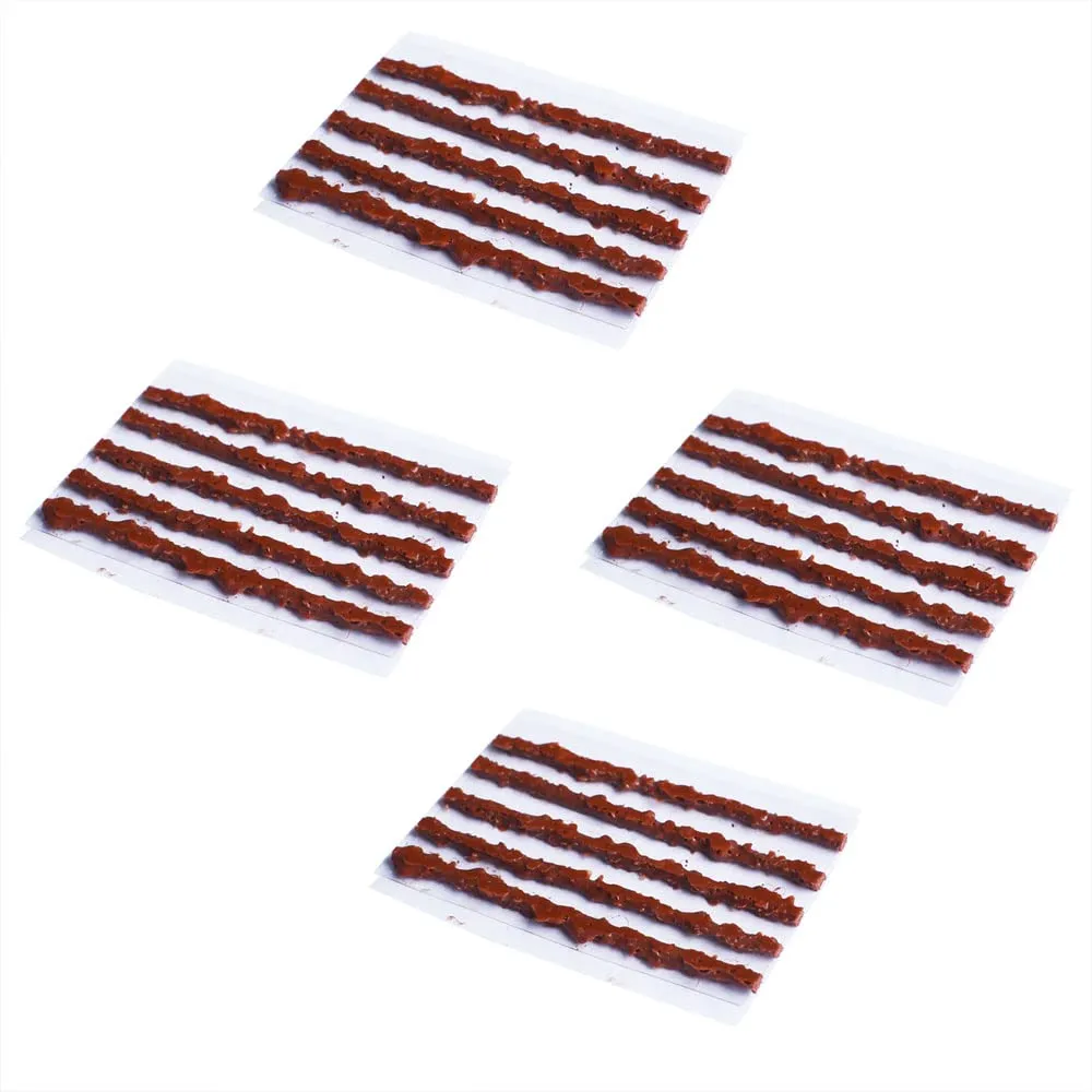 20 pcs 1.5 mm Bike Tubeless Tire Repair Kit Strips - Emergency Puncture Flat for Road & Mountain Bikes