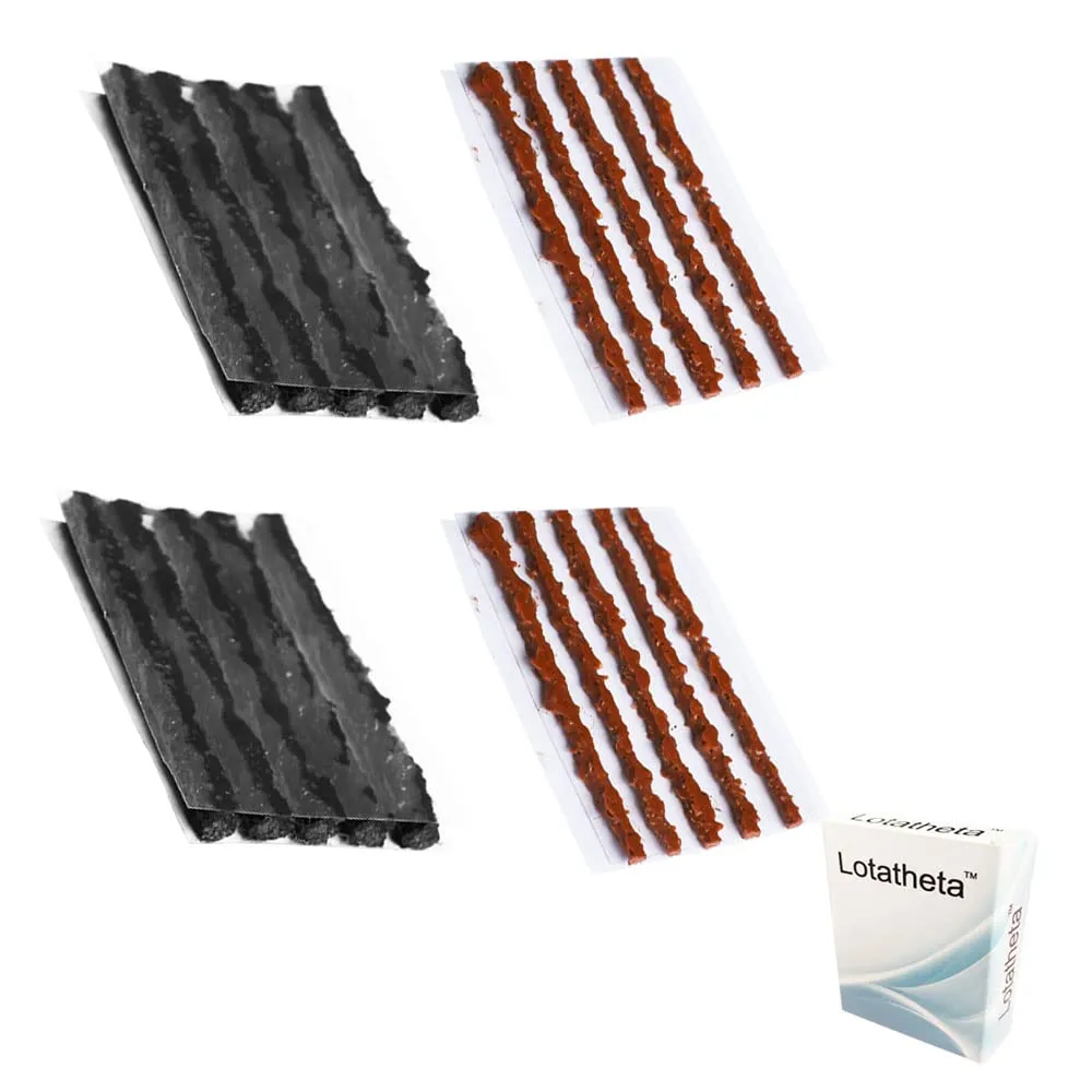 20 pcs Bike Tubeless Tire Repair Kit - 1.5 mm & 3.5 mm Strips for Road & Mountain Bikes