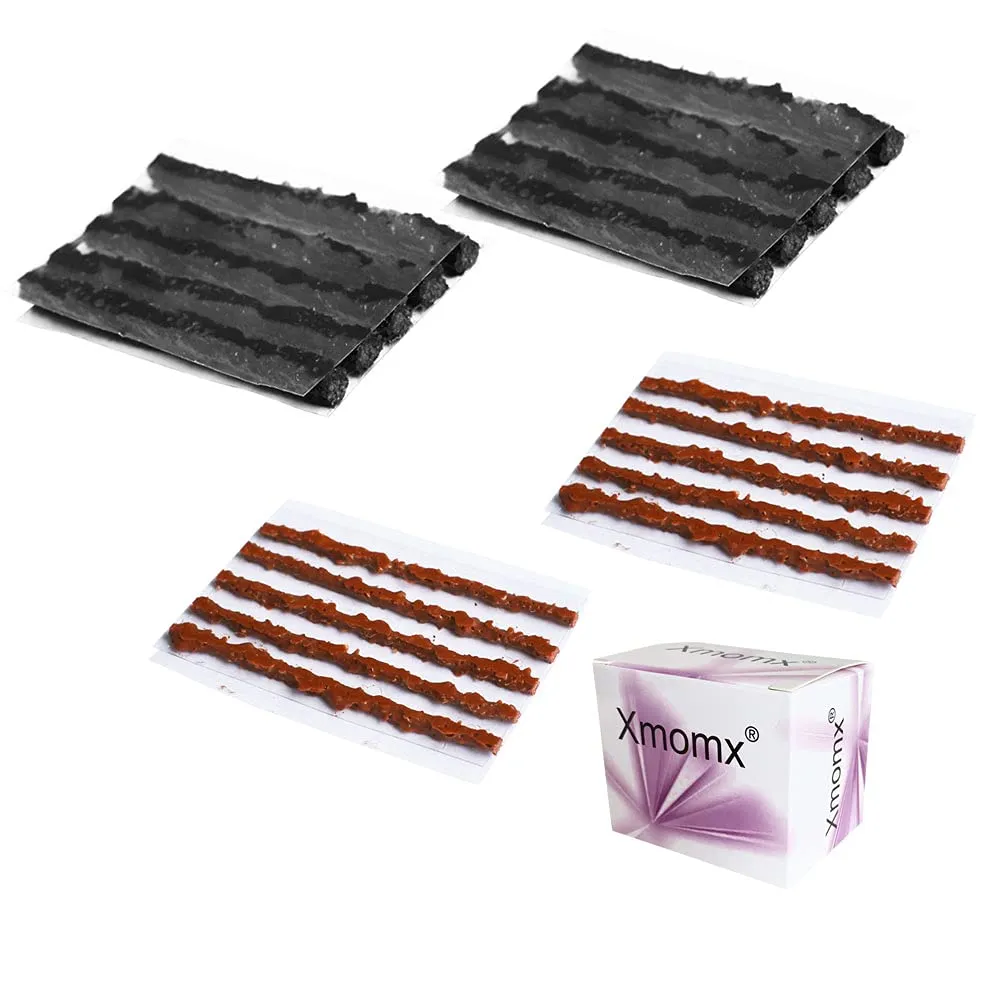 20 Pcs Bike Tubeless Tire Repair Kit Strips 1.5 mm & 3.5 mm Emergency Puncture Flat Repair