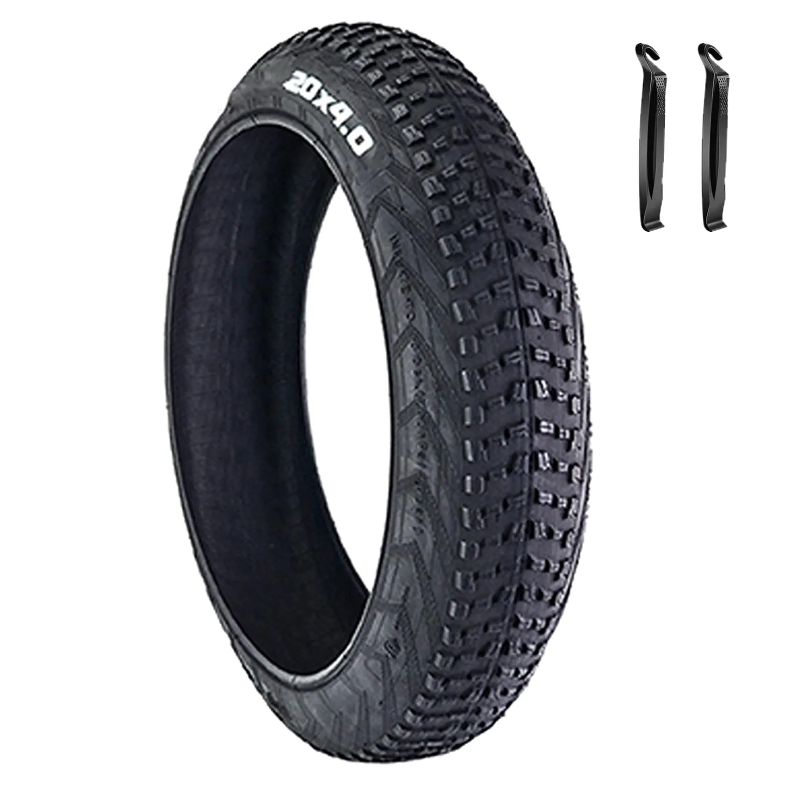 20 x 4.0 Fat Bike Tires for 20-Inch E-Bike, High Grip & Easy Install, Perfect for Mountain & Beach