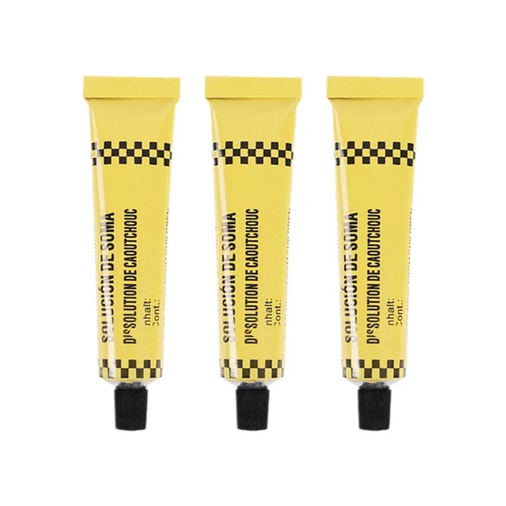 20ML Car Tire Repair Tool Kit - 3pcs Puncture Cold Patch Solution for Bikes & Motorcycles