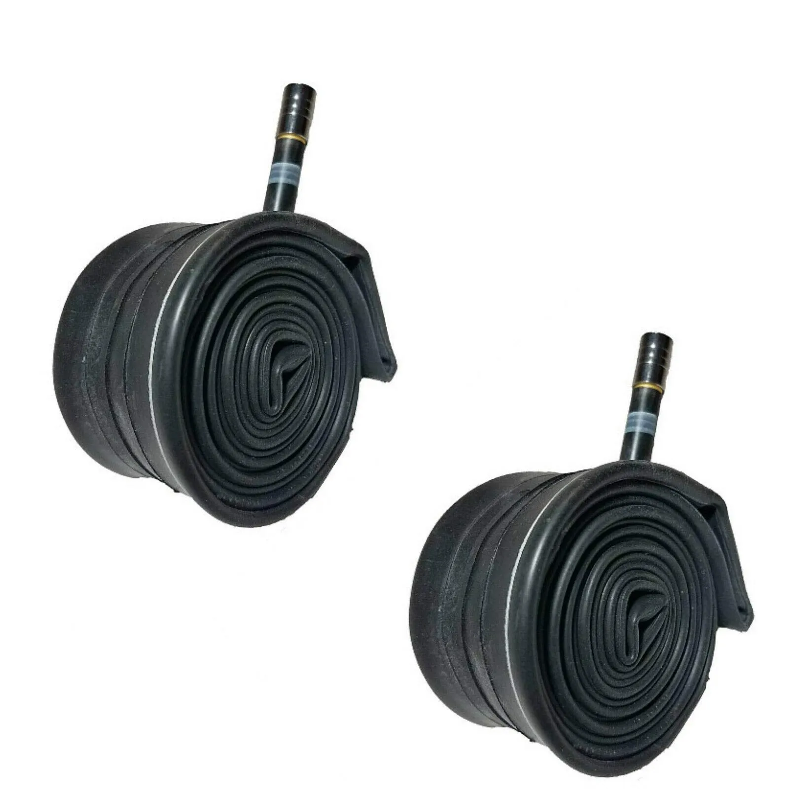 20x1.75/1.95/2.125 Inner Tubes with Schrader Valve, Chrome Caps, 2 Pack - Fits BMX Bicycle Tires