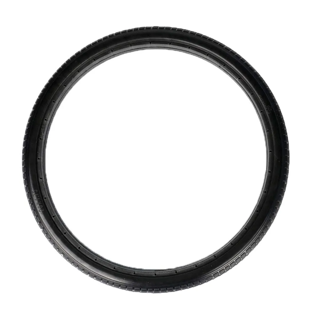 20x1.75 Solid Black Bicycle Tires for Kids and BMX Bikes - Airless, Anti-Slip, Durable Rubber