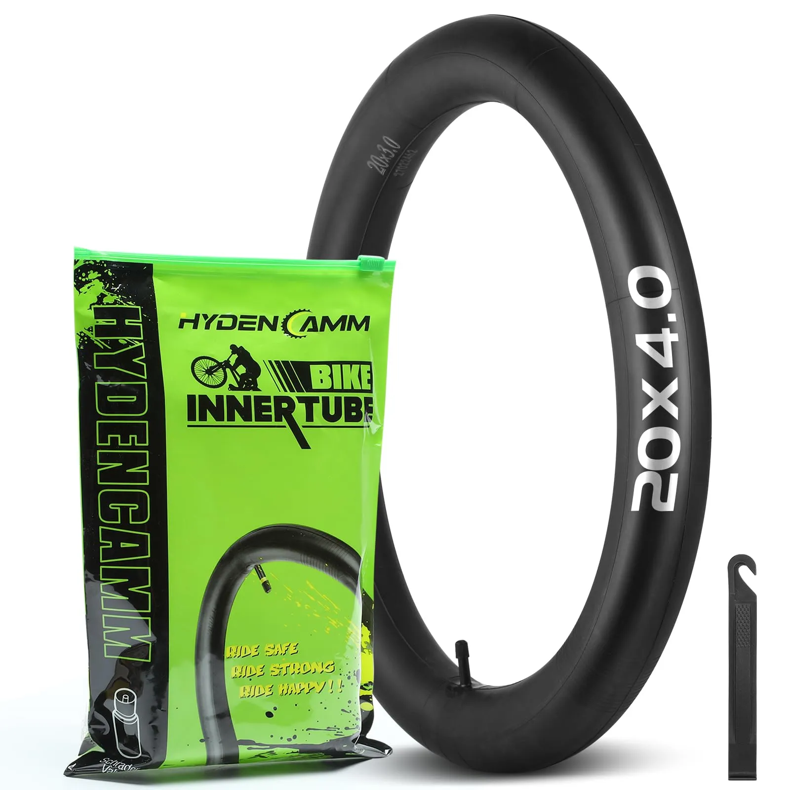 20x4.0 Fat Tire Tubes with AV 32mm, Heavy Duty 20'' x 3.5-4.5 Inner Tube & Lever by Hydencamm