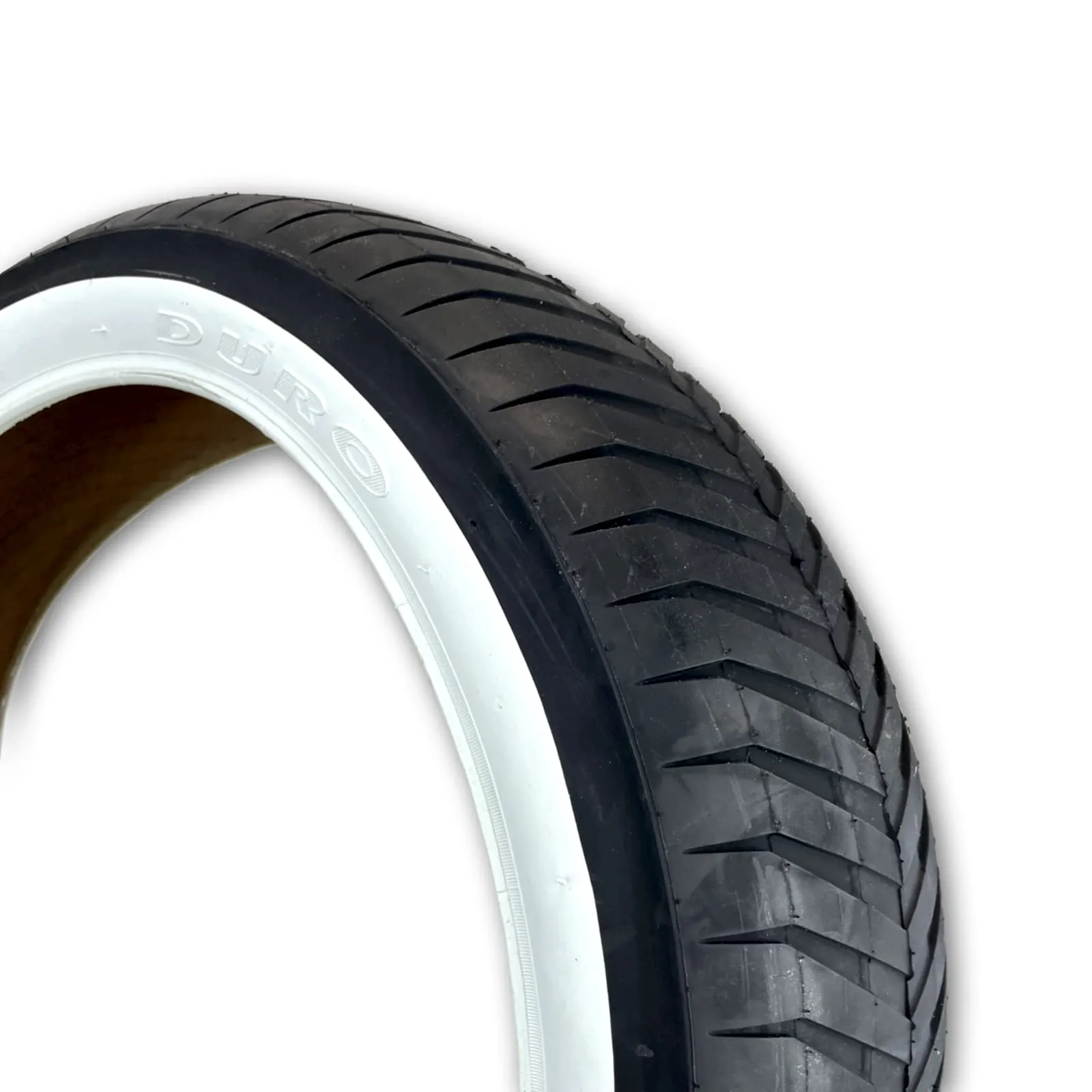 20x4.25 Whitewall Boomerang Fat Bike Tire - Semi Slick Beach Cruiser for Comfort and Durability