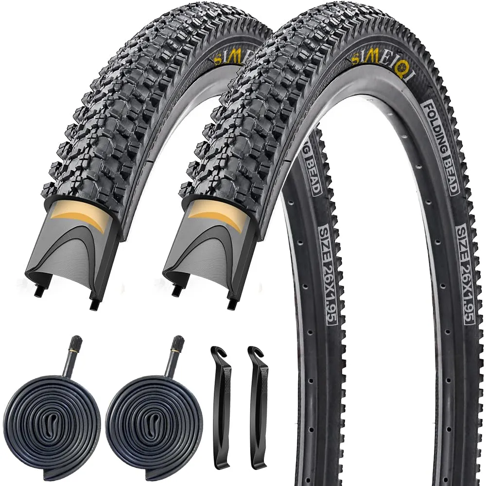 24/26/27.5 Inch Folding Bike Tires with 3mm Anti-Puncture Protection for Mountain Bicycles