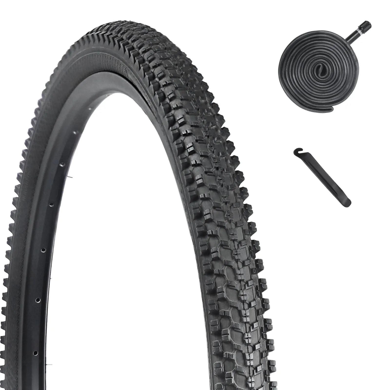 24/26 Inch Bike Tire Replacement with Inner Tubes & Levers – Durable, Folding Bead for MTB