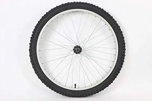 24 Inch ATB Bicycle Tire Pair 24 x 2.10 Black with Tubes - Durable, Fast Rolling, Excellent Grip