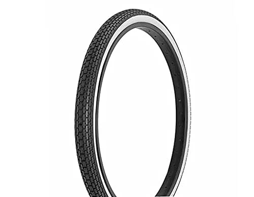 24 x 1-3/4 S7 Black/White Side Wall Bike Tire – Innova FR-120A for Schwinn Bikes, Standard Bead