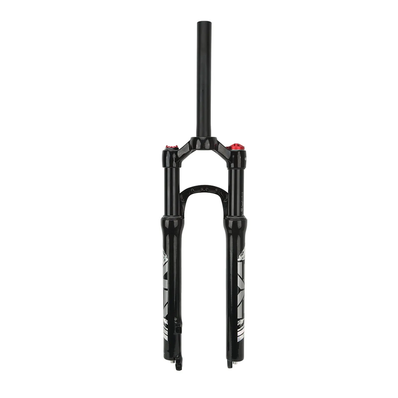 26-Inch Bike Suspension Fork with Manual Lockout - Durable Aluminum Alloy Front Fork in Black