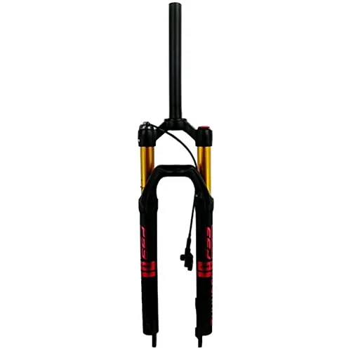 26/27.5/29 Inch HIMALO Bike Air Suspension Fork 100mm Travel with Manual/Remote Lockout, Red Remote