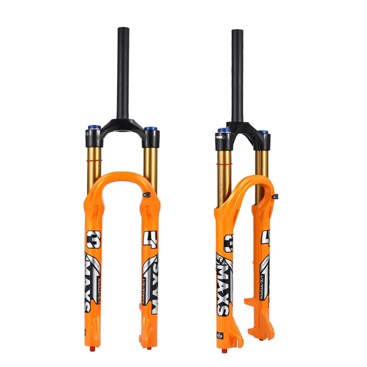 26/27.5/29 Inch MTB Bicycle Magnesium Alloy Suspension Fork with Quick Release - Orange