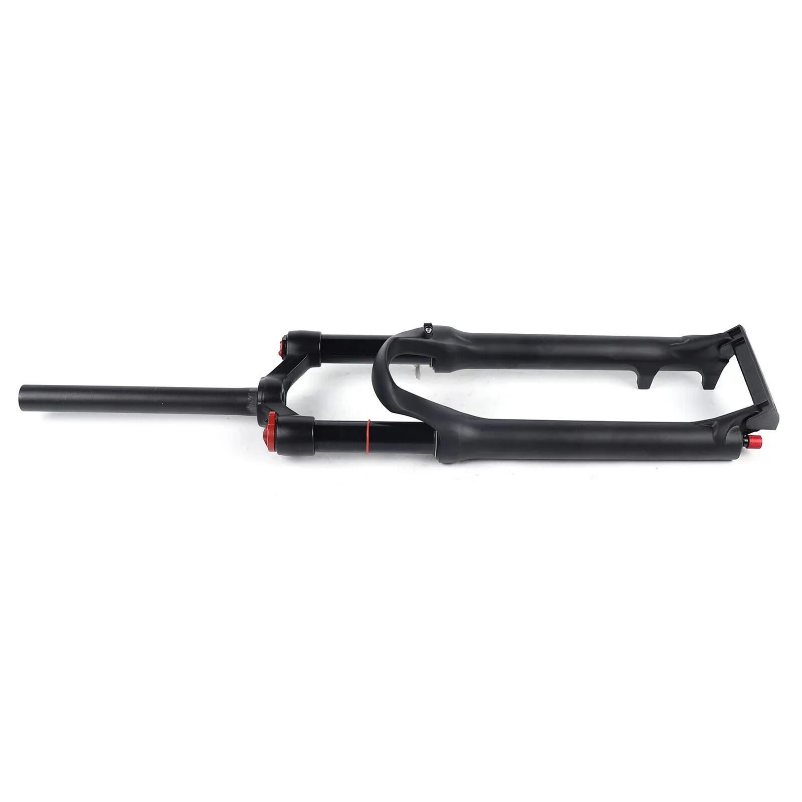 26 Inch Air Suspension Fork with Rebound Adjustment, Dual Disc Brake, Magnesium Alloy, Black