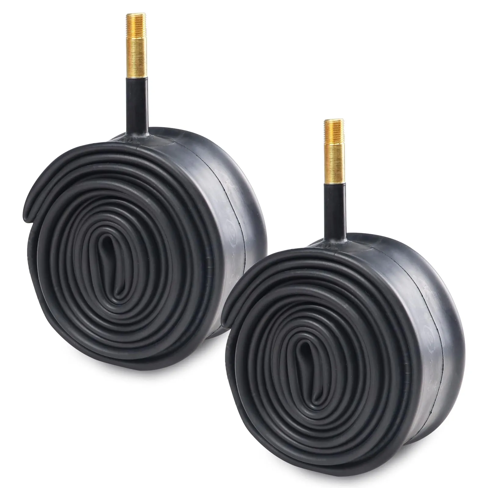 26 Inch Inner Tube 26 x 1.75/2.125 - 2 Pack Butyl Rubber AV 48MM Schrader Valve for Various Bike Tires