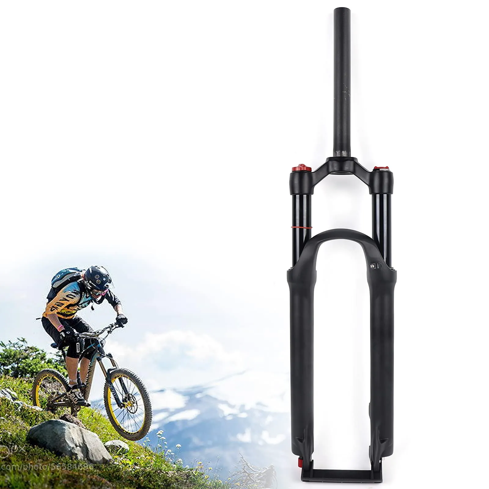 26 Inch MTB Suspension Fork - 120mm Travel, 28.6mm Straight Tube, Ultralight Alloy Design