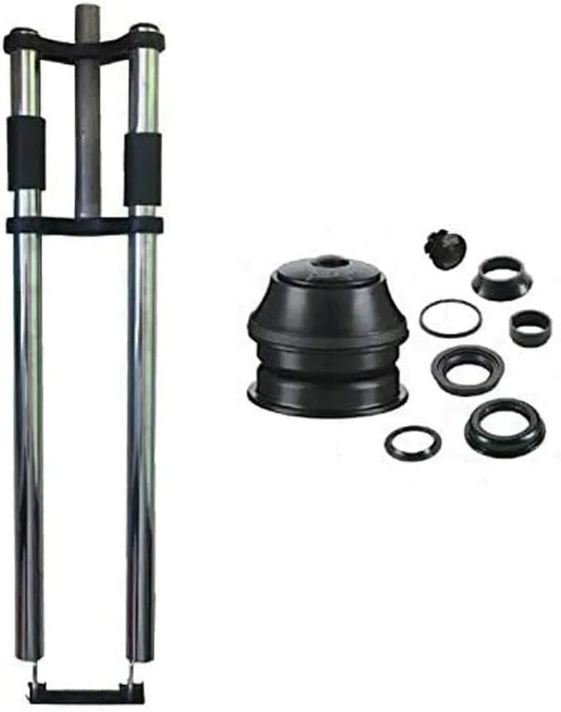 26' Triple Tree Non Suspension Fork with Double Shoulder & 1 1/8' Headset for Gas Motorized Bike