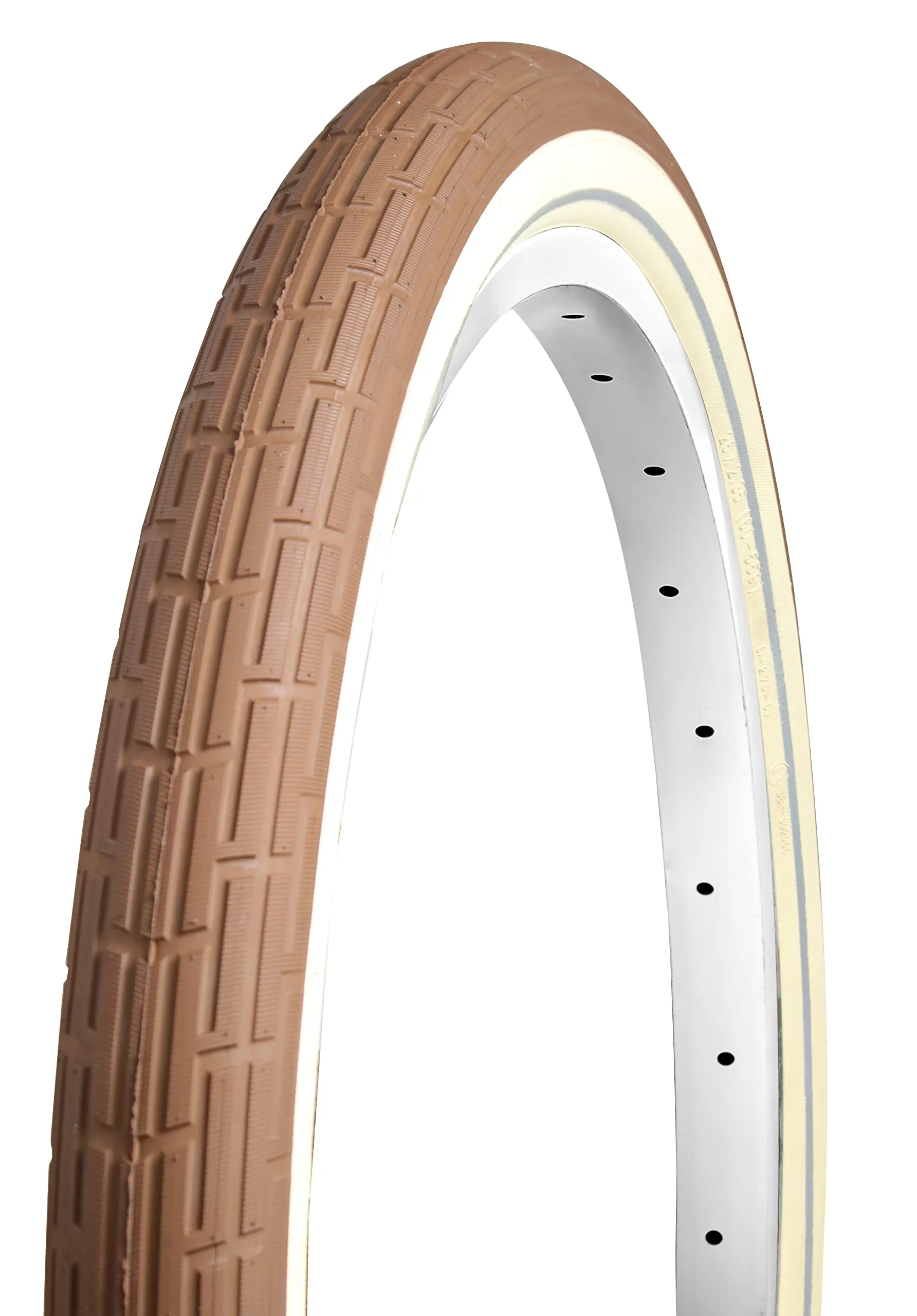 26 x 2.35 Inch Folding Bead Beach Cruiser Bike Tire with Reflective Sidewall Stripe